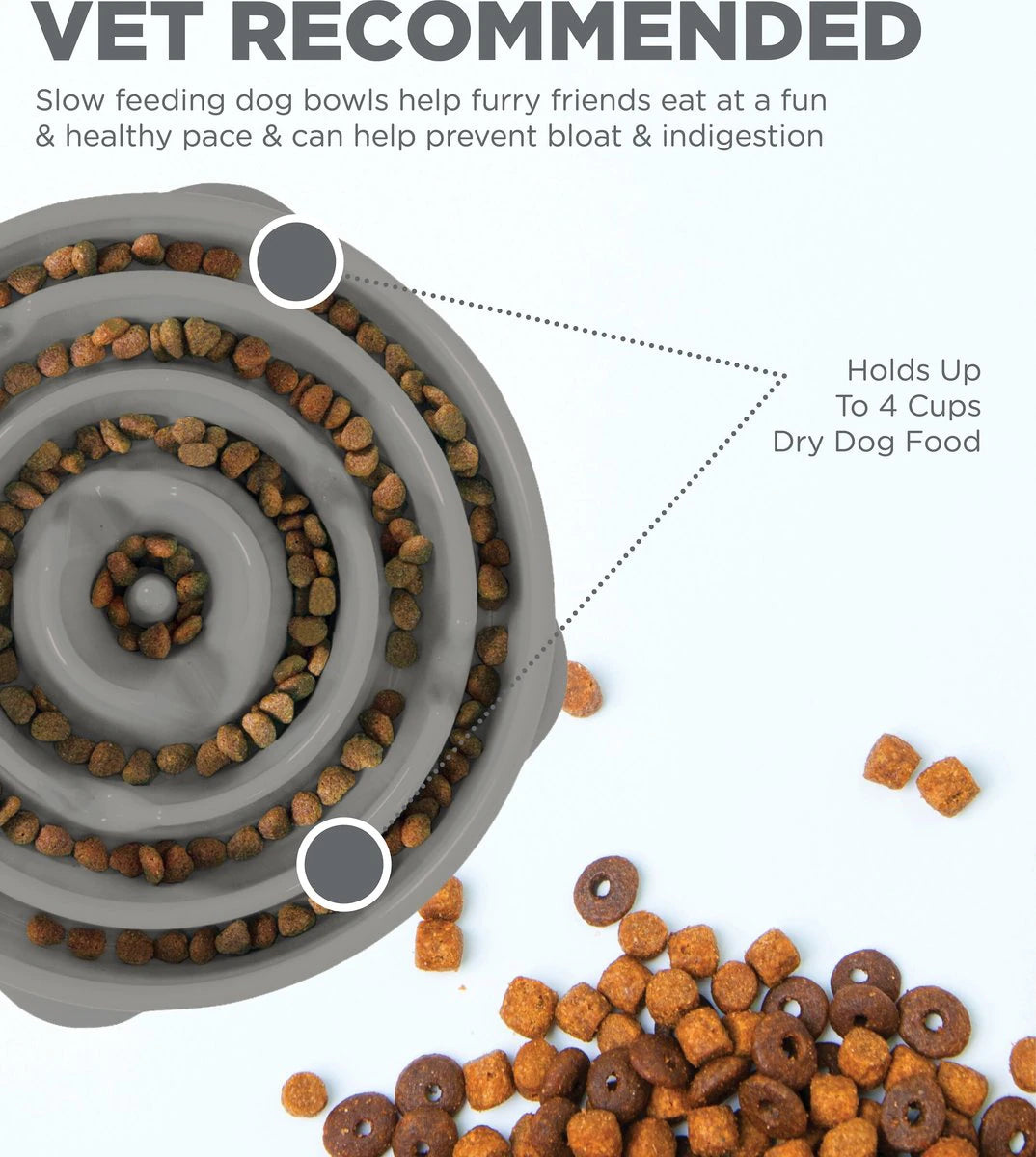 Outward Hound Slow Feeder Dog Bowl, 2 Sizes