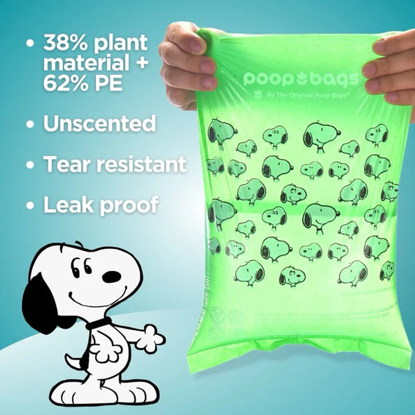 Snoopy The Original Poop Bags 60 Count Refills