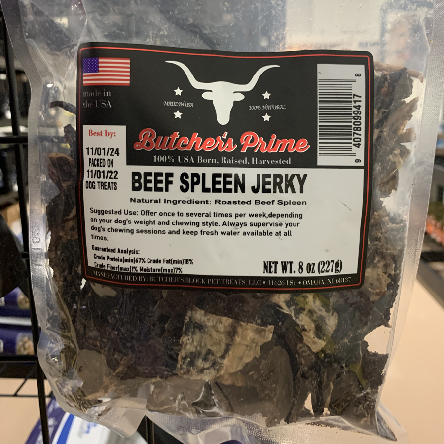 Butcher's Prime Beef Spleen Jerky 8oz