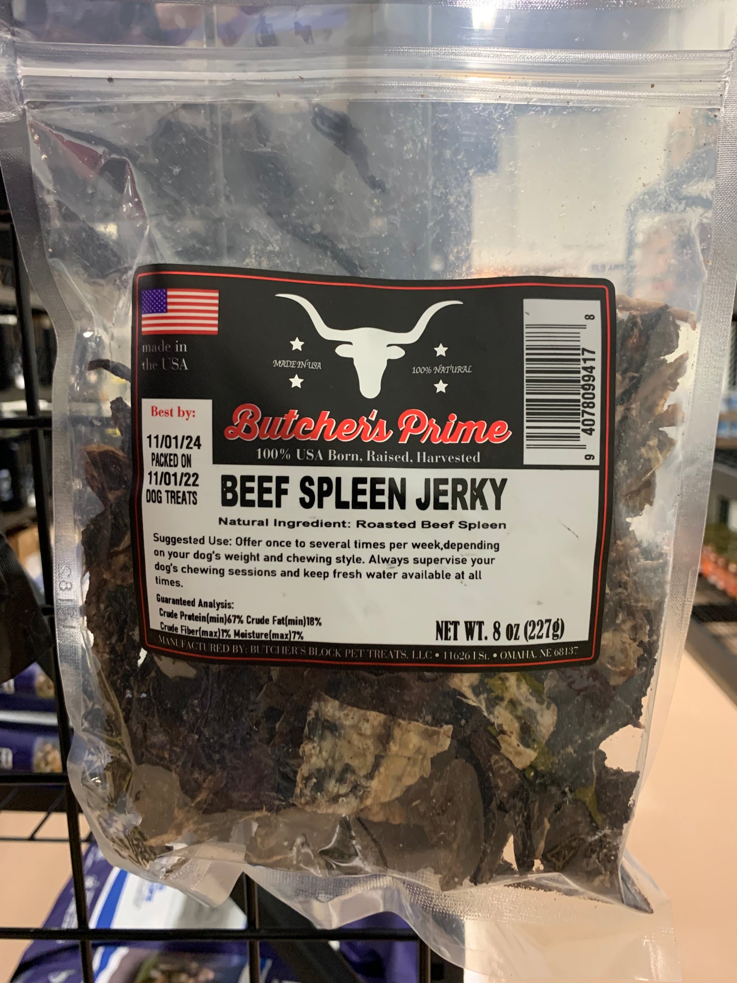 Butcher's Prime Beef Spleen Jerky 8oz