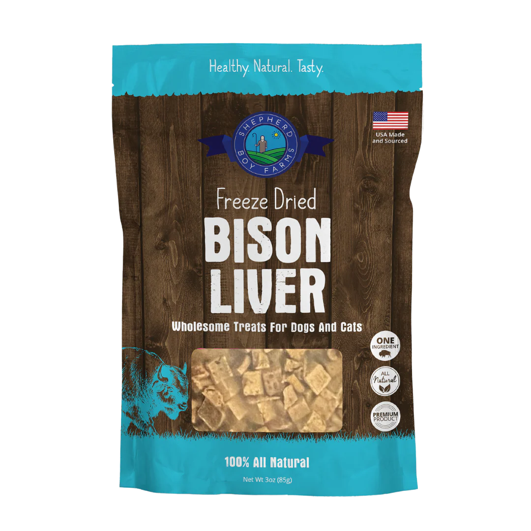 Shepherd Boy Farms FD Bison Liver Treats 3oz