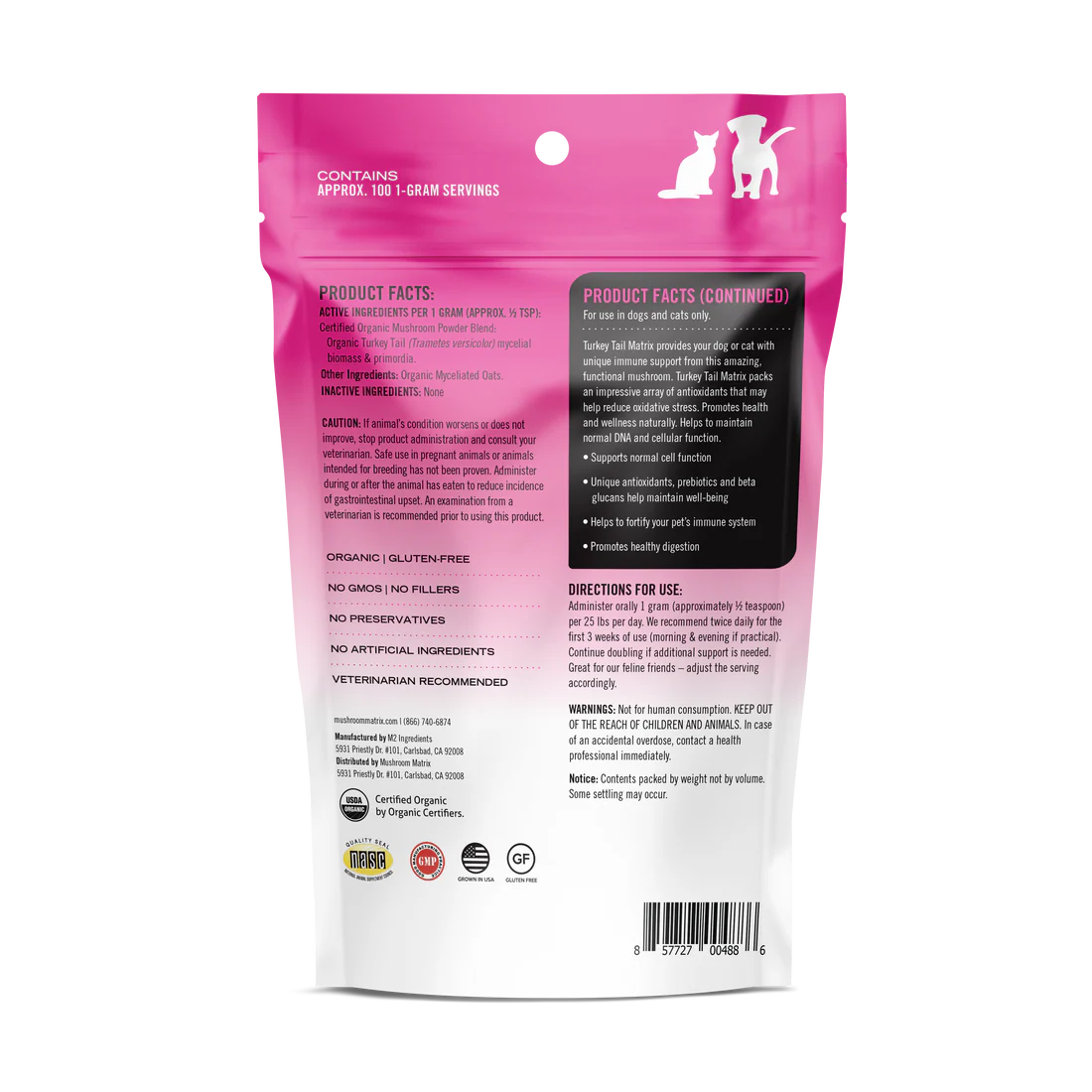 Canine Matrix Turkey Tail 3.5oz