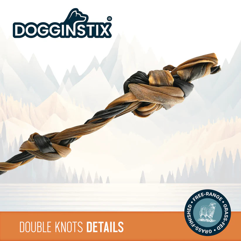 DogginStix Lamb Collagen Double Knot