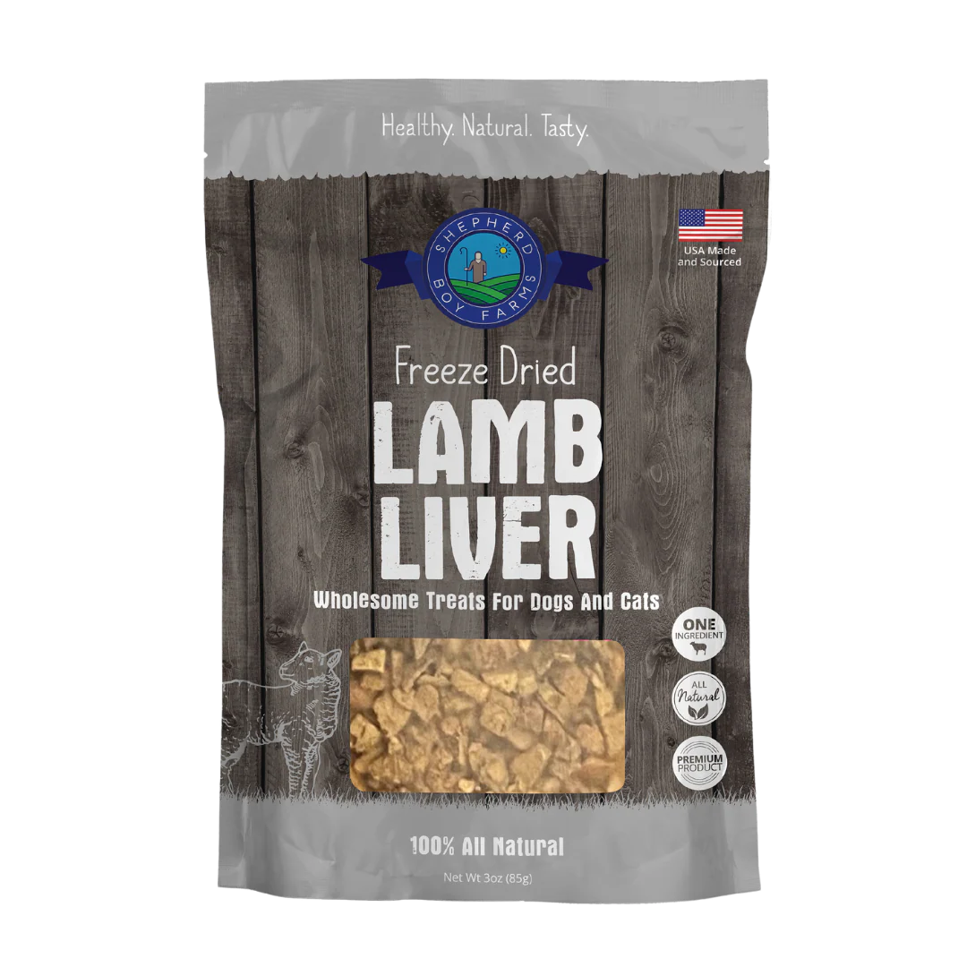Shepherd Boy Farms FD Lamb Liver Treats 3oz or 8oz
