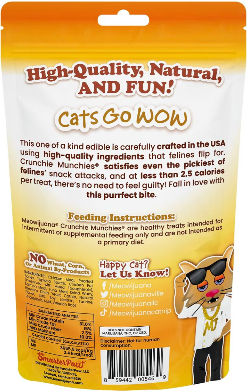 Meowijuana Crunchie Munchies Chicken Cat Treats