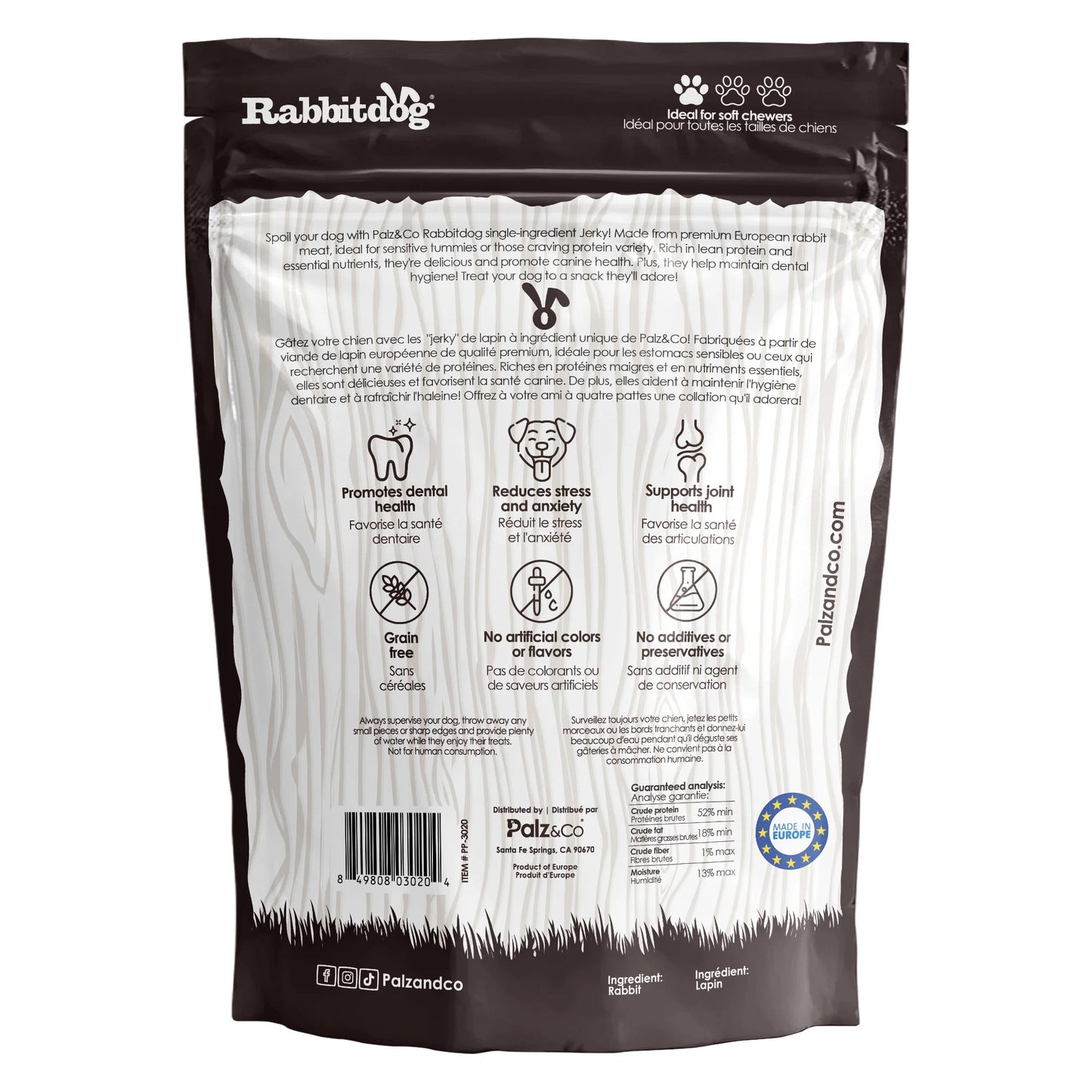Palz & Co RabbitDog Rabbit Jerky 10 Pack