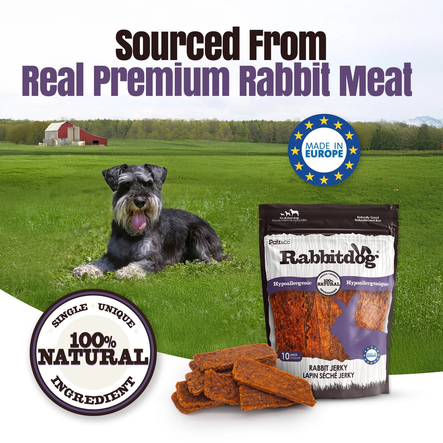 Palz & Co RabbitDog Rabbit Jerky 10 Pack