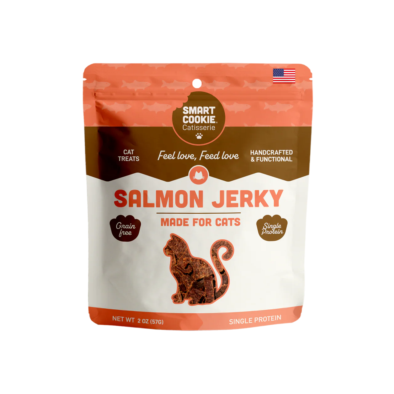 Smart Cookie Salmon Jerky Cat Treats 2oz