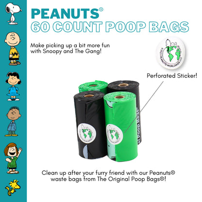 Snoopy The Original Poop Bags 60 Count Refills