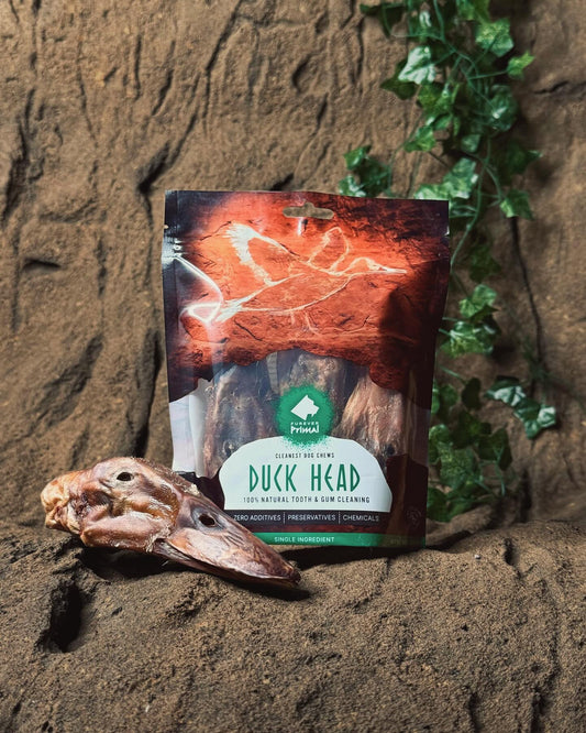 Furever Fierce Dehydrated Duck Head - 3 Count Bag