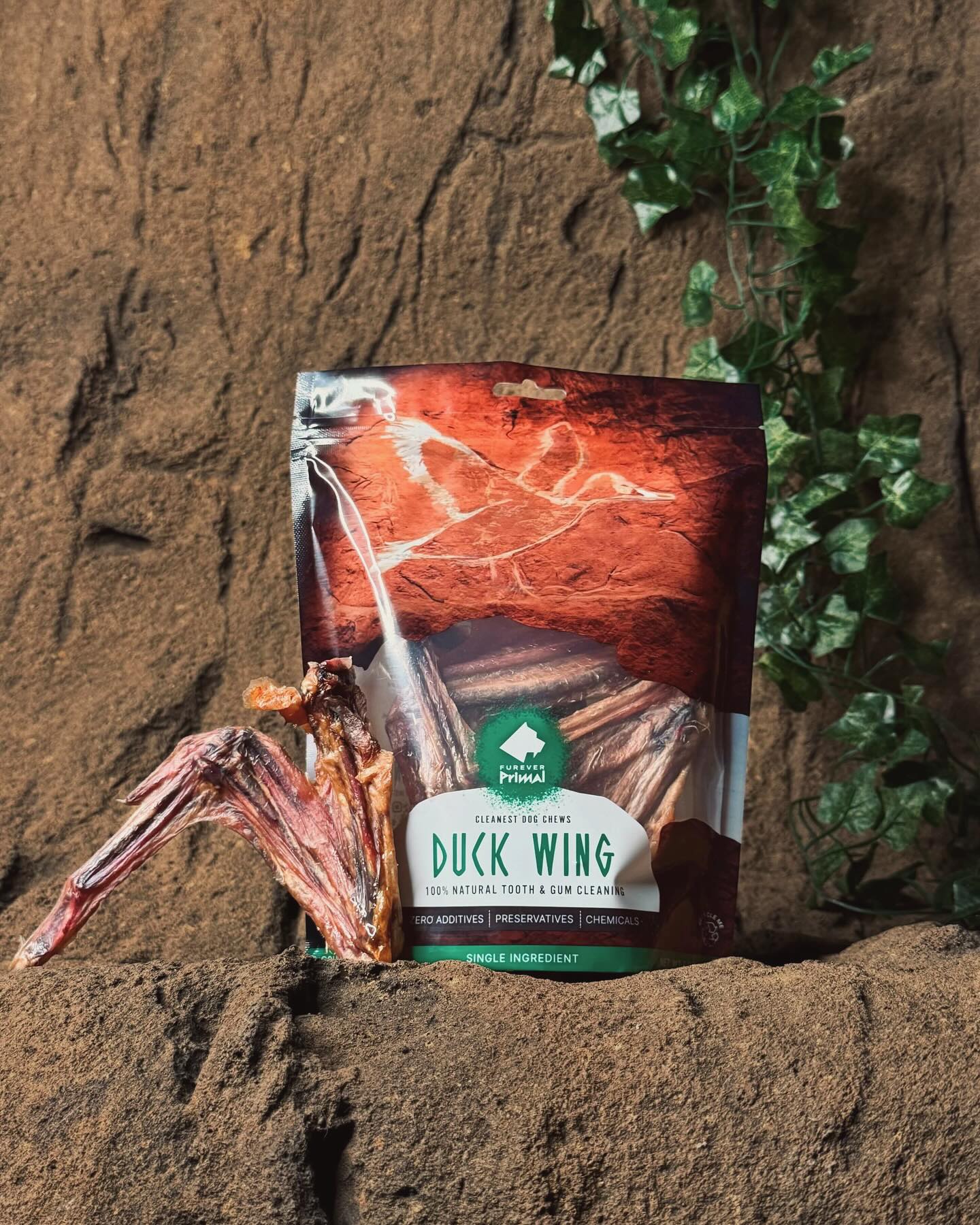 Furever Fierce Dehydrated Duck Wing - 3 Count Bag