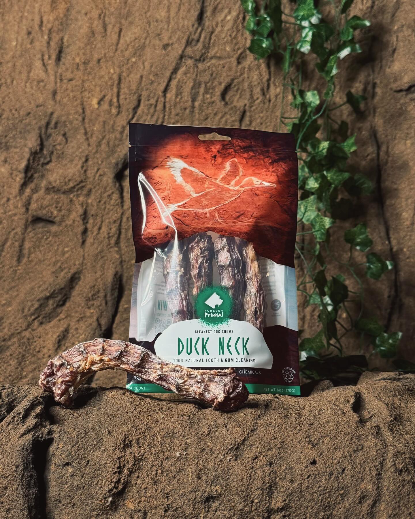 Furever Fierce Dehydrated Duck Necks - 4 Count