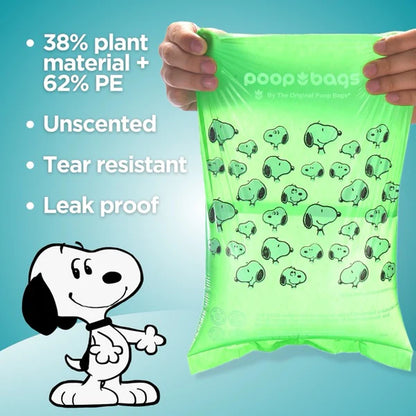 Snoopy The Original Poop Bags 60 Count Refills