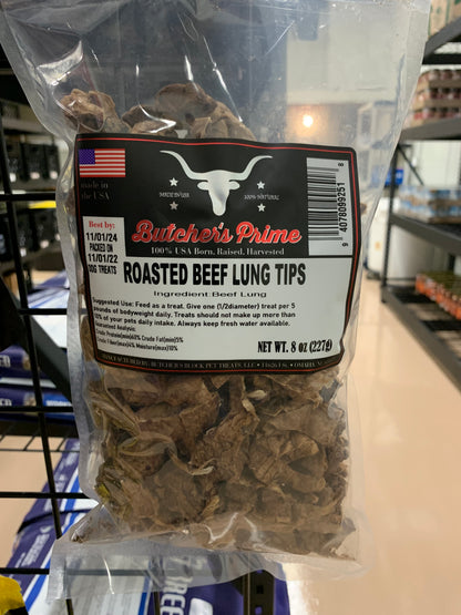 Butcher's Prime Roasted Beef Lung Tips 8oz