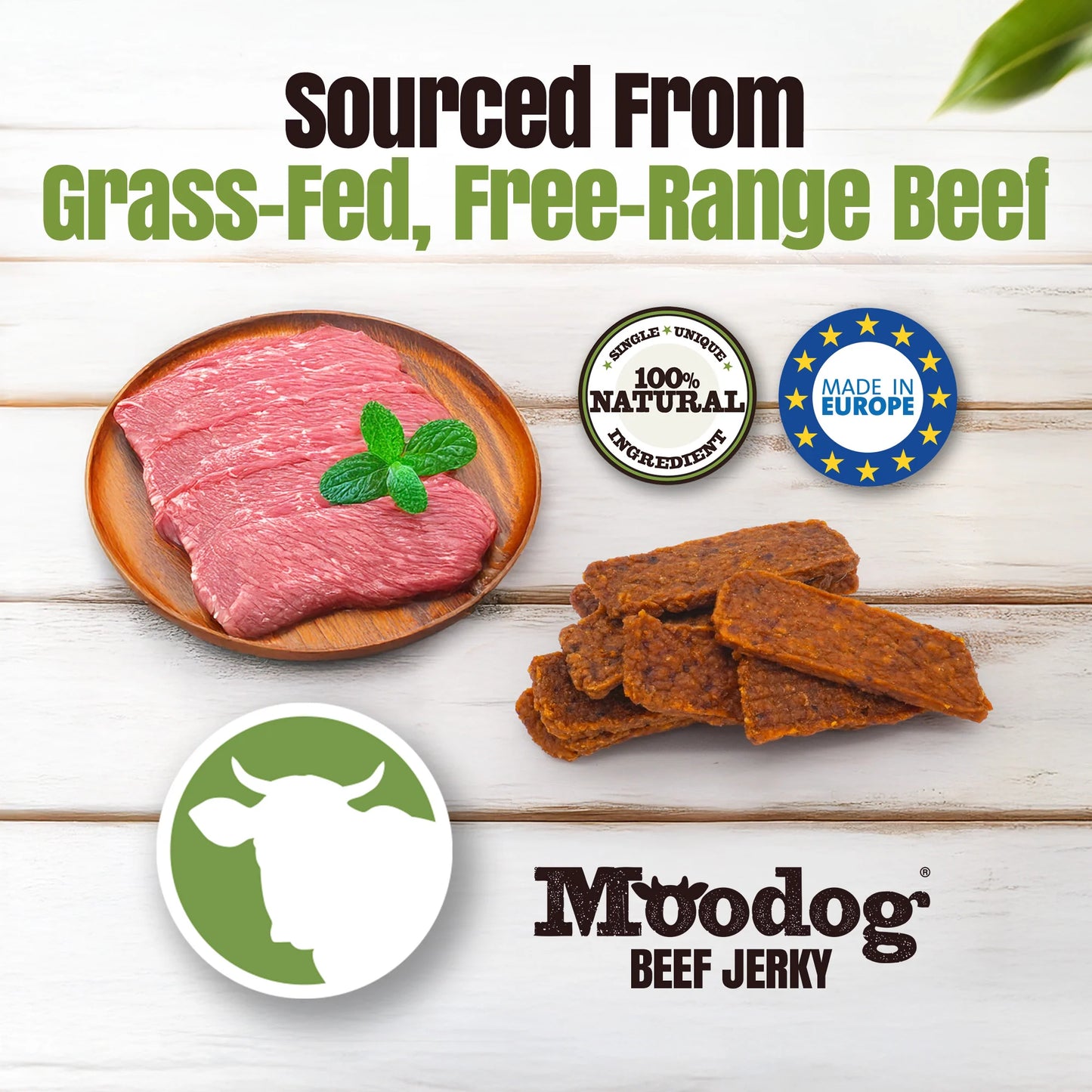 Palz & Co Moodog Beef Jerky 10 Pack