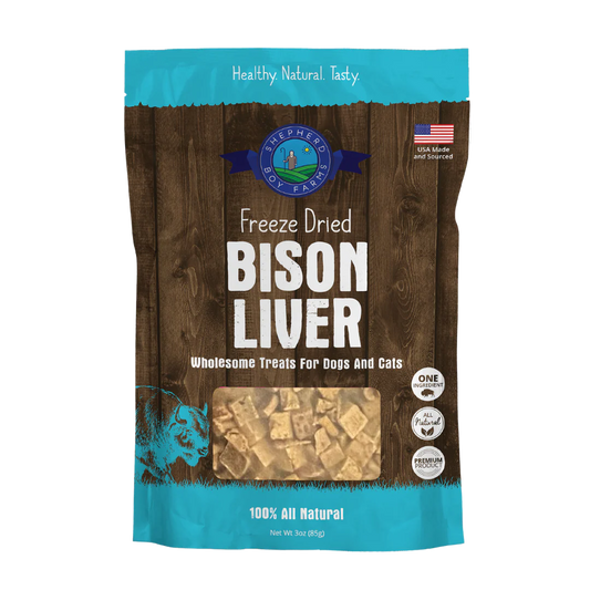 Shepherd Boy Farms FD Bison Liver Treats 3oz