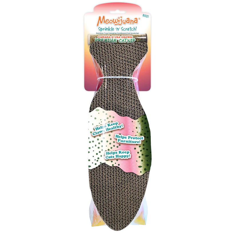 Meowijuana Rainbow Trout Cat Scratcher Toy