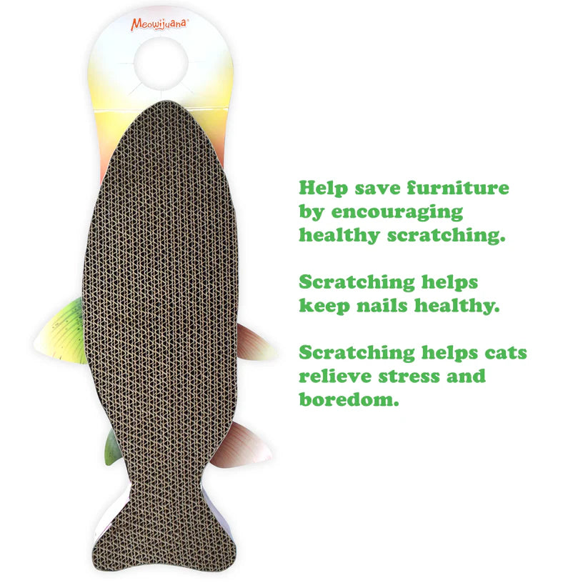 Meowijuana Rainbow Trout Cat Scratcher Toy