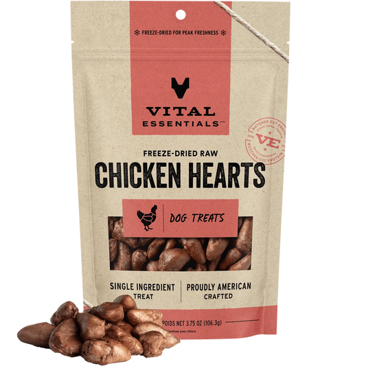 VITAL Essentials Chicken Heart Dog Treats