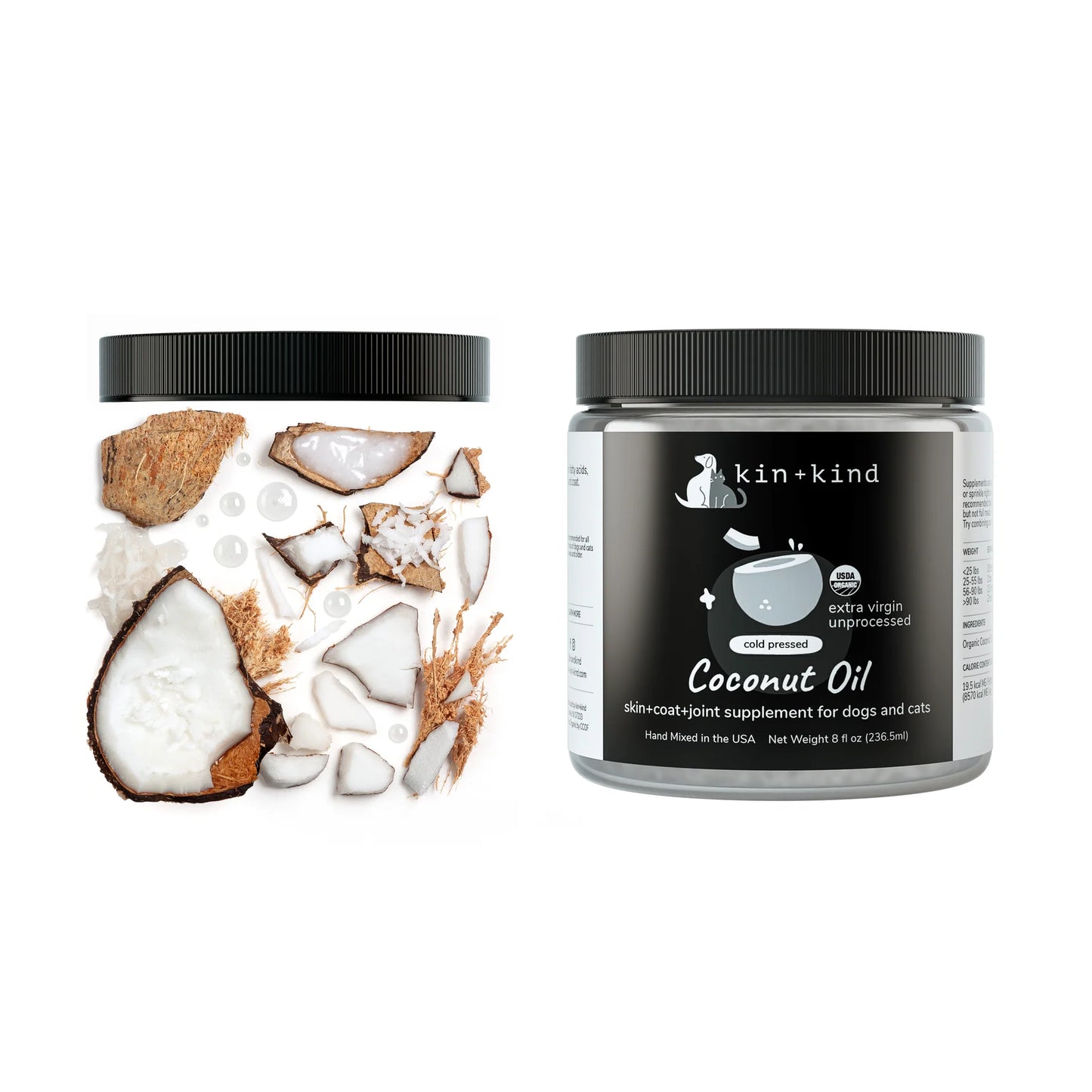 Kin + Kind Organic Raw Coconut Oil 8oz
