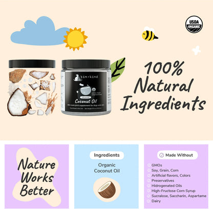 Kin + Kind Organic Raw Coconut Oil 8oz