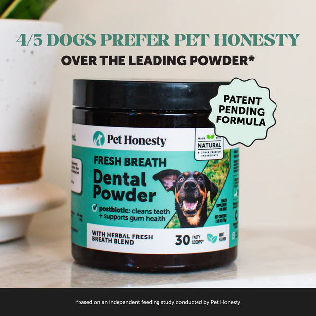 Pet Honesty Fresh Breath Dental Powder for Dogs (30 servings)