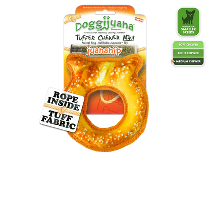 Doggijuana Pretzel Ring Mini Chewer Toy