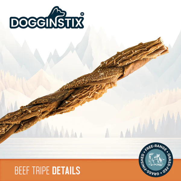 DogginStix 12" Braided Beef Tripe