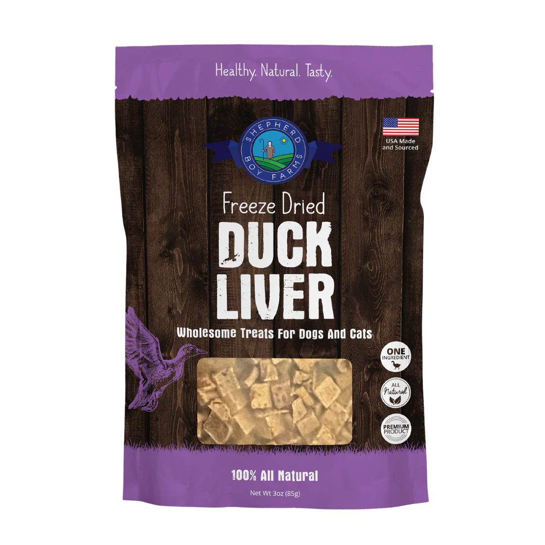 Shepherd Boy Farms FD Duck Liver Treats 3oz