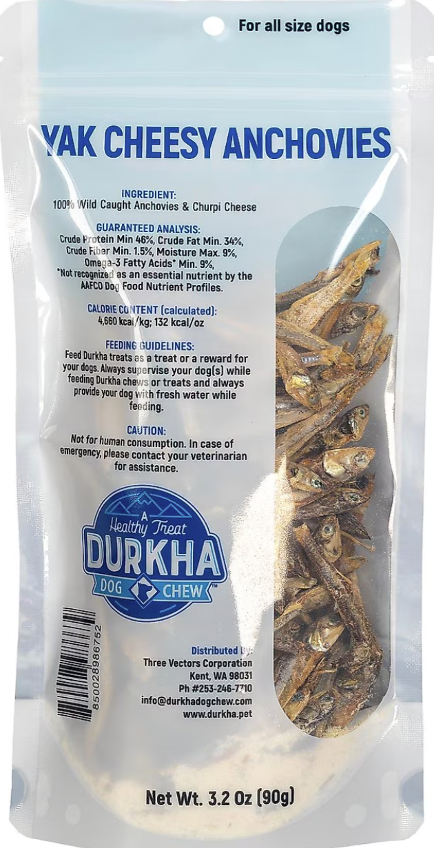 Durkha Wild Caught Anchovies 3.2oz