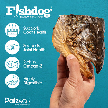 Palz & Co Fishdog Salmon Head (halves) - 4.5 oz