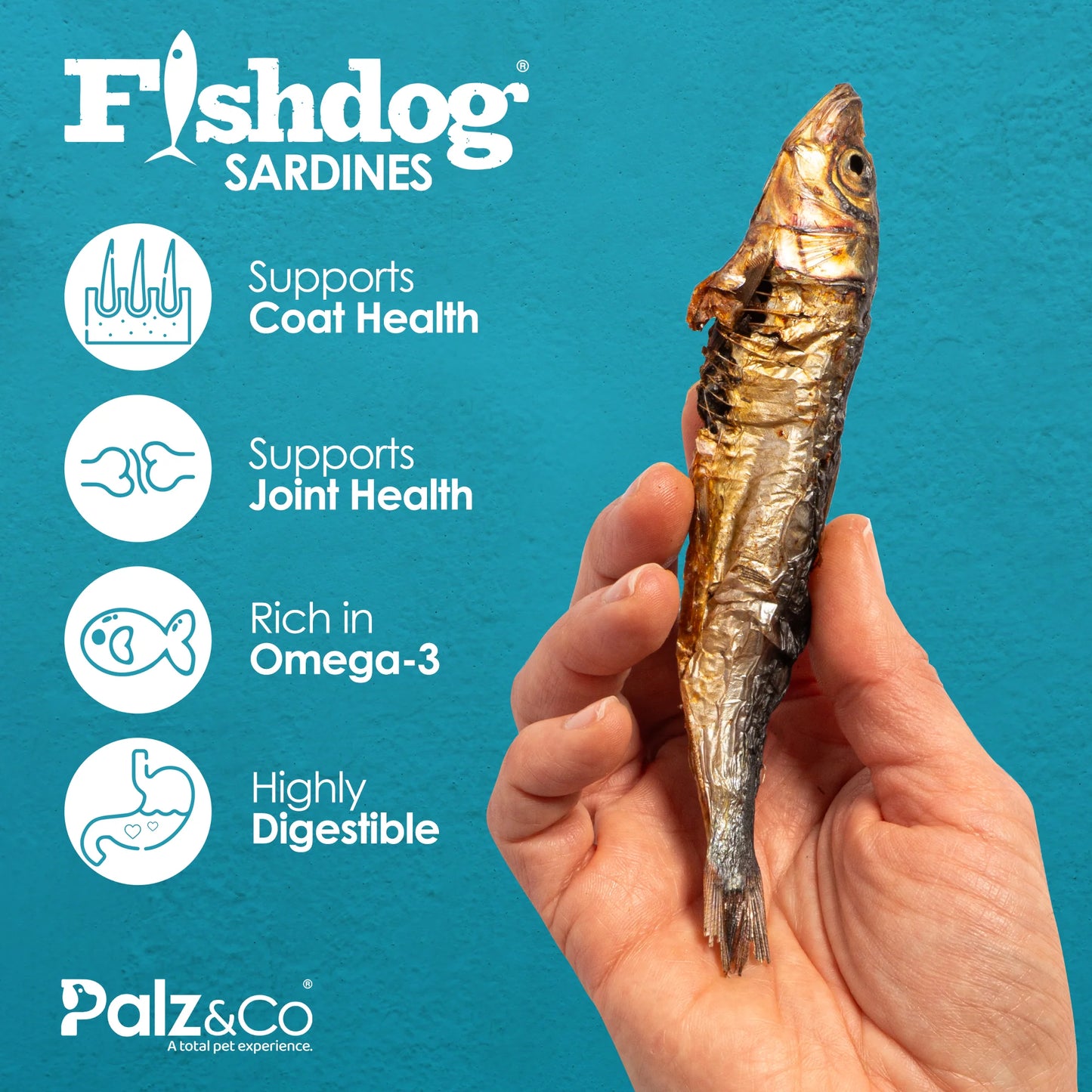 Palz & Co Fishdog Sardines - 2.5 oz