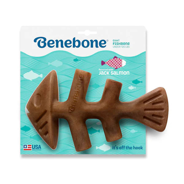 Benebone Fishbone Chew Toy - SMLG