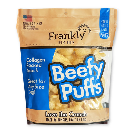 Frankly Beef Puffs 5oz Peanut Butter