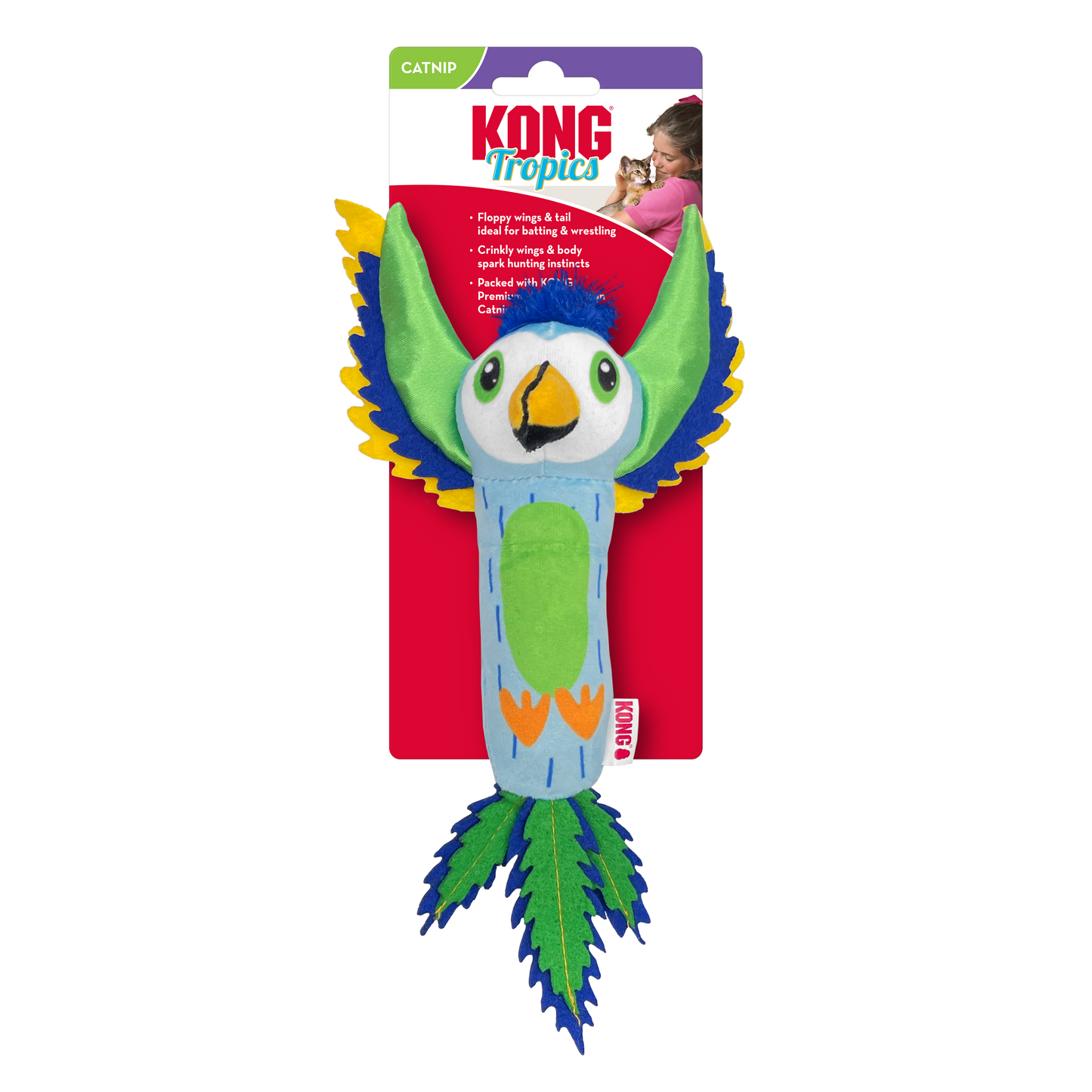 Kong Tropics Bird Catnip Cat Toy