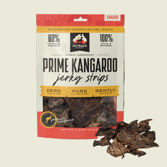 Outback Bones Prime Kangaroo Jerky Strips