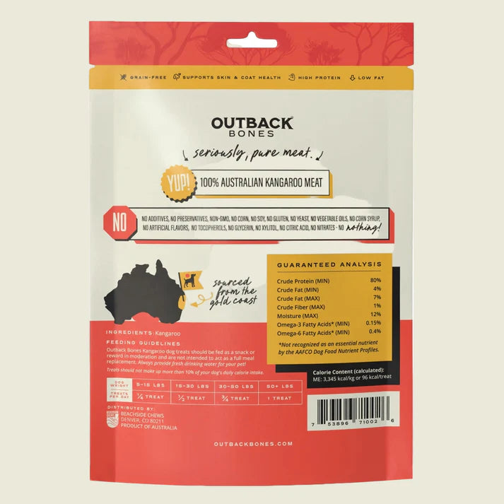 Outback Bones Prime Kangaroo Jerky Strips