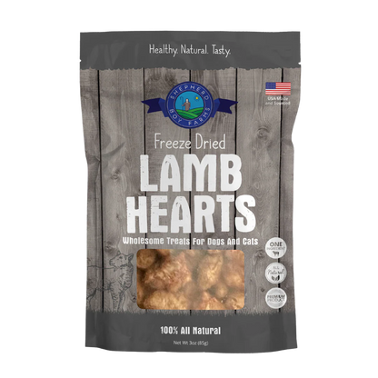 Shepherd Boy Farms FD Lamb Hearts Treats 3oz