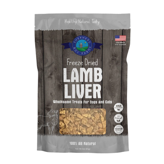 Shepherd Boy Farms FD Lamb Liver Treats 3oz or 8oz