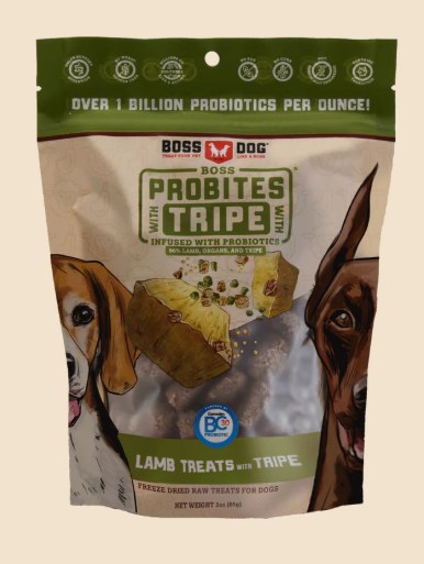 Boss Dog Lamb Probites Tripe Treats w/ Probiotics 3oz