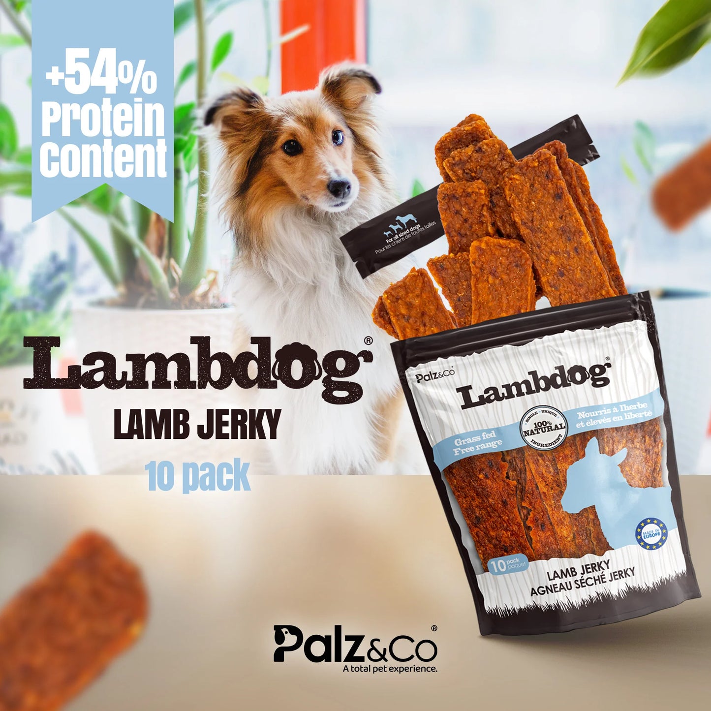 Palz & Co LambDog Lamb Jerky 10 Pack