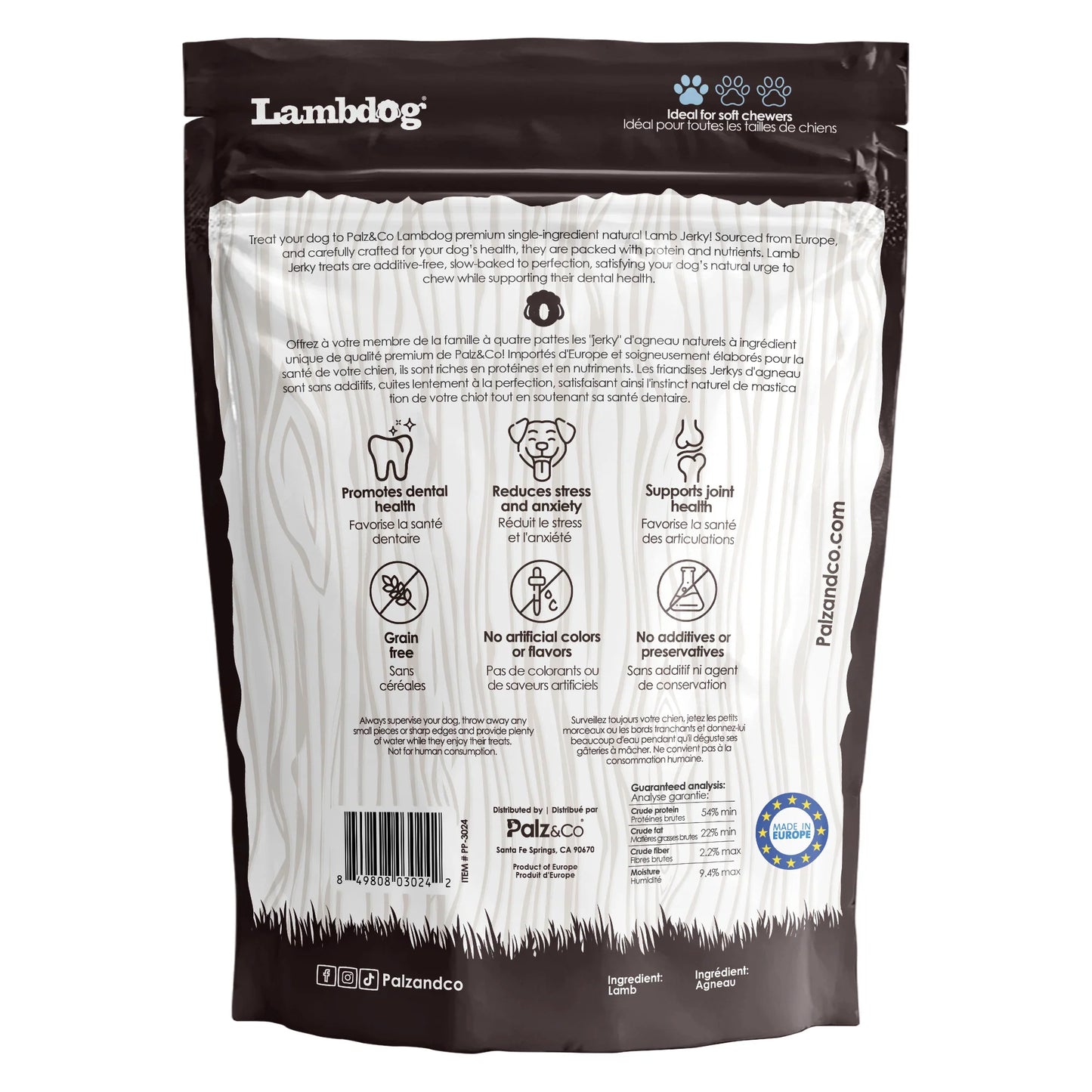 Palz & Co LambDog Lamb Jerky 10 Pack