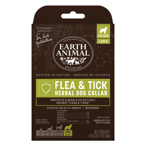 Earth Animal Dog Flea & Tick Collars S, M, L