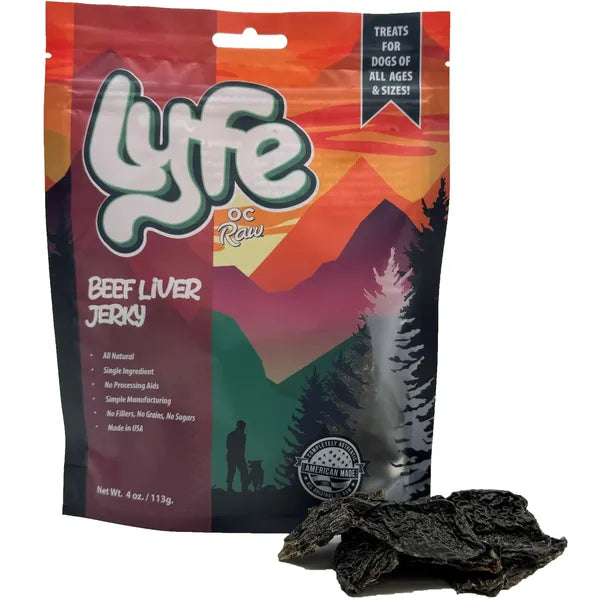 OC RAW Lyfe Beef Liver Jerky