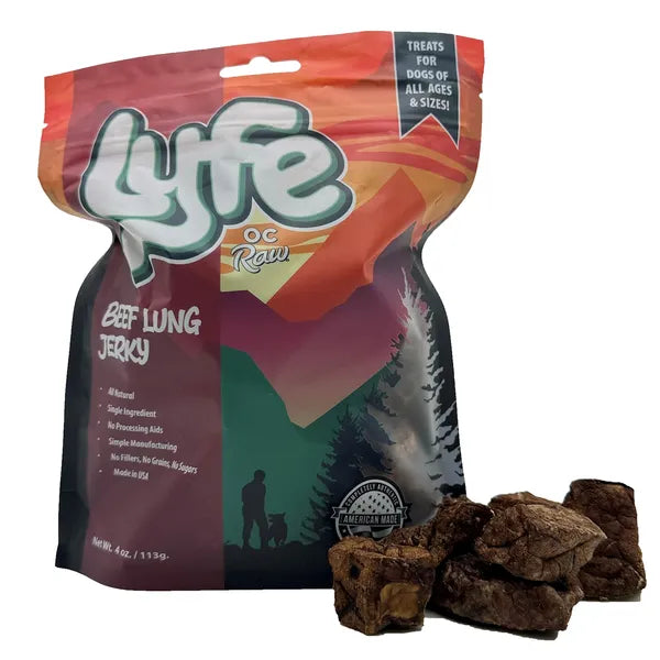 OC RAW Lyfe Beef Lung Jerky