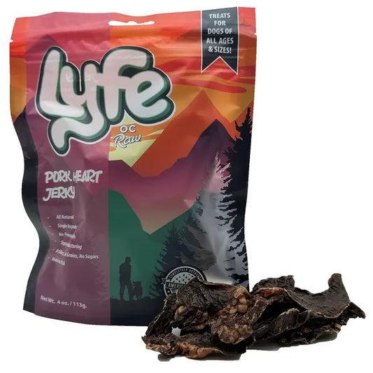 OC RAW Lyfe Pork Heart Jerky
