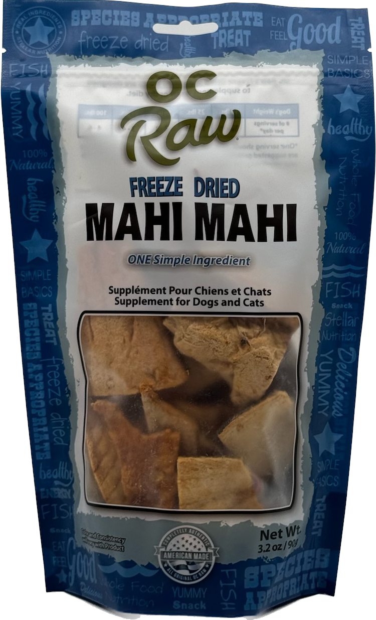 OC Raw Freeze-Dried Mahi Mahi Treats 3.2oz