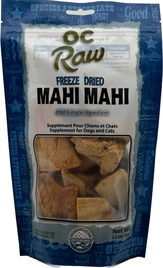 OC Raw Freeze-Dried Mahi Mahi Treats 3.2oz