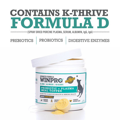 Winpro Pet Probiotic + Plasma Meal Topper