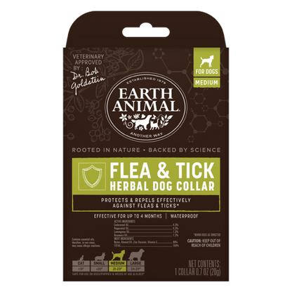 Earth Animal Dog Flea & Tick Collars S, M, L